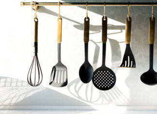 5 tips voor een georganiseerde keuken Keukengerei hangt netjes op een rijtje